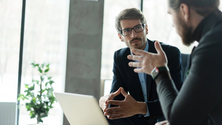Business professionals in strategic meeting